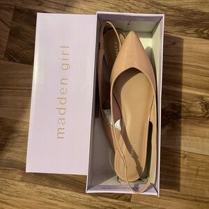 Madden Girl Nude Delaneyy Slingback Sandals